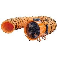 300mm 12" Cyclone Dust Fume Extractor Ventilation Fan 110v with 10m Duct