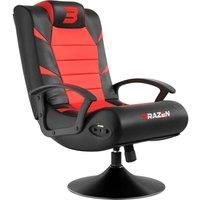 BraZen BRAZEN-PRIDE-18063 Pride Gaming Chair-Red-Suitable for PC, Xbox, Nintendo, Playstation-2.1 Bluetooth with Surround Sound-Comfortable & Ergonomic-Max Support 120 KG Human Weight