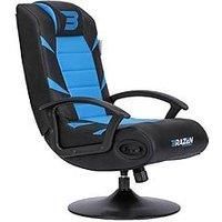 BraZen Pride 2.1 Bluetooth Sound Chair Gaming Blue-Suitable for PC, Xbox, Nintendo, Playstation Surround Comfortable & Ergonomic-Max Support 120 KG Human Weight, 120