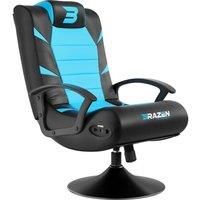 BraZen Pride 2.1 Bluetooth Sound Chair Gaming Blue-Suitable for PC, Xbox, Nintendo, Playstation Surround Comfortable & Ergonomic-Max Support 120 KG Human Weight, 120