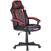 BraZen PC Gaming Chair - Salute Office Racing Computer Chair - Red