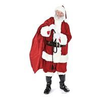 Star Cutouts SC14 Official Lifesize Decoration Father Christmas Santa Clause with Sack of Toys Perfect for Grottos and Festive Displays Including Shops Height 180cm