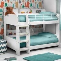 Julian Bowen Domino Bunk Bed, Stone White, Single