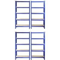 4 x Garage Shelves Shelving Unit Racking Boltless Heavy Duty Storage Shelf 75cm