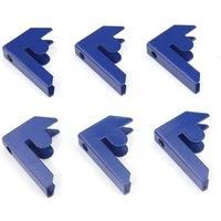 Monster Racking T-Rax Garage Shelving Bay Connector Clips, Pack of 6, Blue