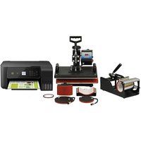 5 in 1 Combo Heat Press With Printer Sublimation Blanks & Heat