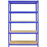 Garage Racking Shelving Metal Boltless Heavy Duty Storage Unit Shed 5 Tier 120cm