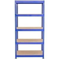 Monster Racking 5 X Q-rax Blue Metal Racking Units 90 X 50 X 180Cm