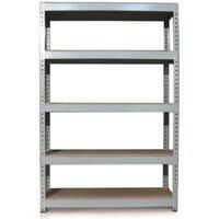 Monster Racking Q-rax Grey Metal Shelving Units - 120Cm X 180Cm X 50Cm, Grey
