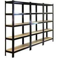 Garage Shelves Shelving 5 Tier Racking Boltless Heavy Duty Storage Shelf 75 cm