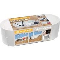 D-Line White Cable tidy unit