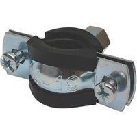 Tesla 14-19mm Rubber-Lined Pipe Clips Black / Steel 5 Pack (6250V)