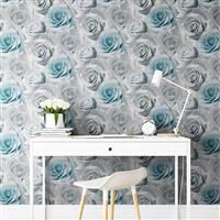 Muriva Madison Blue Wallpaper
