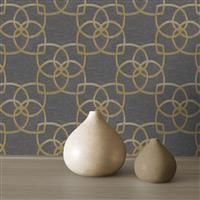 Muriva Marrakech Warm Gold & Grey Wallpaper