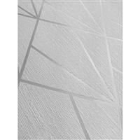 Blown Vinyl Heavyweight Indra Geometric Wallpaper Silver Rose Gold Charcoal