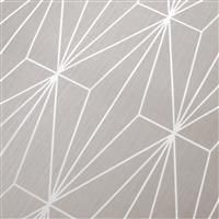 MURIVA METALLIC GEOMETRIC TEXTURED WALLPAPER FAWN/SILVER 703011