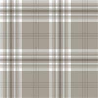 Catherine Lansfield Designer Tartan Kelso Check Heavyweight Wallpaper Grey