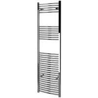 Kudox Curved Towel Radiator - Chrome 500 x 1800 mm