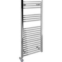 Kudox Thermostatic Electric Chrome Straight Towel Radiator 500 x 1100mm 300W