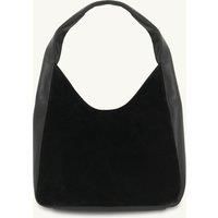 The Henry Black Leather and Suede Hobo