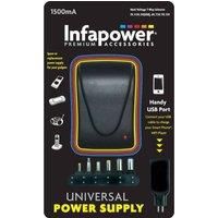 Infapower 1500mA 7-Way Universal Power Supply AC/DC Adapter for Smartphone