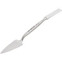 OX OX-P010116 Pro Leaf and Square Small Plasterers Tool / Trowel Used for Filling and Touching Works - 16 mm, 5/8” Hand Building Tools, Silver