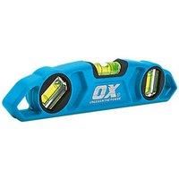 Ox Tools P027625 230mm 9" Pro Torpedo Spirit Level Boat Rare Earth Magnets