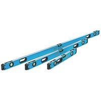 OX Tools OX-P028603 Bag Set with 1800mm, 1200mm & 600mm Pro Levels, Black/Blue, 3 Piece