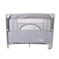 Red Kite Dreamer Bedside Crib, Soft Grey