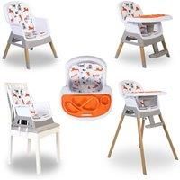 Red Kite Feed Me Snak 4 in 1 Highchair/Lo Chair/Toddler Chair/Booster Seat, White