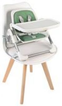 Red Kite Feed Me Nom Nom Floor, Booster & Toddler Seat (36cm x 38.5cm x 31cm) - Sage Green