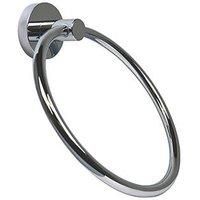 Wall Mounted Towel Ring Aqualux Perth Chrome - Model No: 6200782 - New