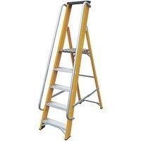 Lyte Fibreglass 5-Treads Platform Stepladder 1.04m (971FG)