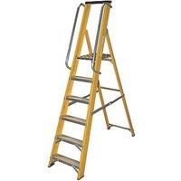 Lyte Fibreglass 6-Treads Platform Stepladder 1.26m (335FG)