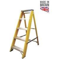 Lyte Fibreglass 5-Treads Swingback Stepladder 0.99m (394FH)