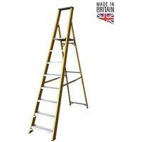 Lyte Fibreglass 8-Treads Platform Stepladder 1.69m (413FG)