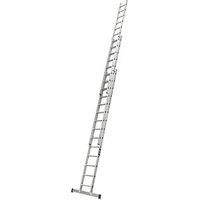 Lyte Triple Section Industrial Professional Aluminium Extension Ladder