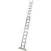 Lyte Pro EN131-2 Professional Trade 2 Section Extension Ladder, 2x9 Rung