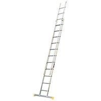 Lyte Pro EN131-2 Professional Trade 2 Section Extension Ladder, 2x11 Rung