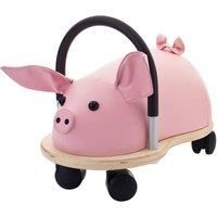 Wheelybug Toddler Wooden Ride-On, Multi-Directional Castor Wheels, Safety Certified Developmental Toy for Outdoor / Indoor Fun, Large (2.5 - 5 Years), Pig