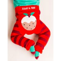 Blade & Rose Christmas Pudding Leggings 3-4 Years Christmas Clothing For Babies & Toddlers Red/Brown/Green 3-4 Years
