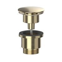 Viva Universal Clicker Basin Waste Brushed in Brass