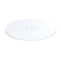 Viva Shower Trap Dome Cover Matt in White Brass