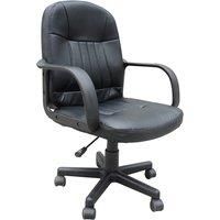PU Leather Home Office Chair Swivel Executive PC Computer Desk Table Adjustable