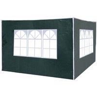 Outsunny 3m Canopy Gazebo Marquee Replacement Exchangeable Side Wall Panel Green