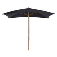 3m x 2m Wood Wooden Garden Parasol Sun Shade Patio Outdoor Umbrella Canopy New