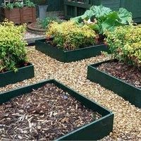 Garden Skill Gardenskill Build-a-bed Raised Vegetable Grow Bed And Planter 1.25 X 1.25 X 0.5M