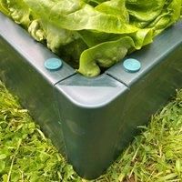 GardenSkill Raised Bed – Large Garden Vegetable Planter Kit for Growing Flowers Herbs Fruit Veg (1m x 1m x 150mm high, Green)