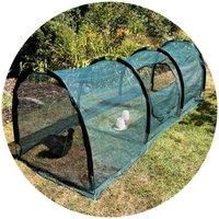 3x1x1m H Chicken Run Coop & Pet Protection Tunnel Anti Avianflu Bird Netting
