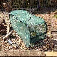 1.1 x 0.4 x 0.55mH Pop-Up Garden Planter & Grow Net Bag Crop cover with door